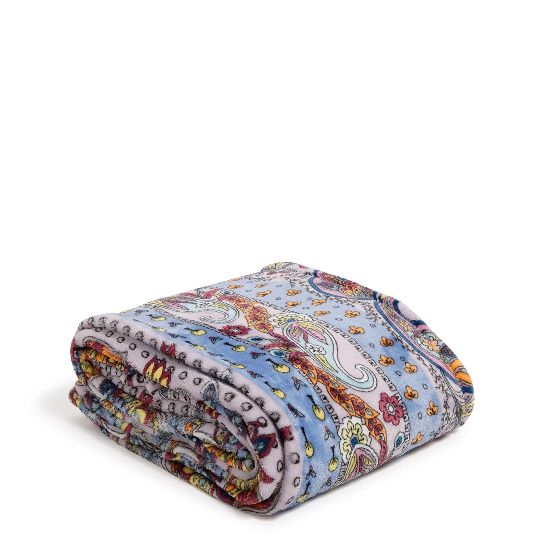 Plush Throw Blanket-Provence Paisley-Image 1-Vera Bradley