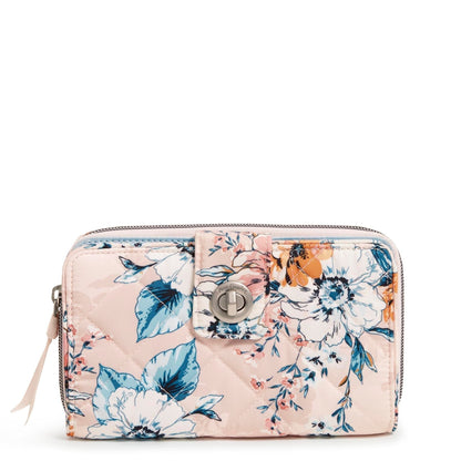 RFID Turnlock Wallet-Peach Blossom Bouquet-Image 1-Vera Bradley