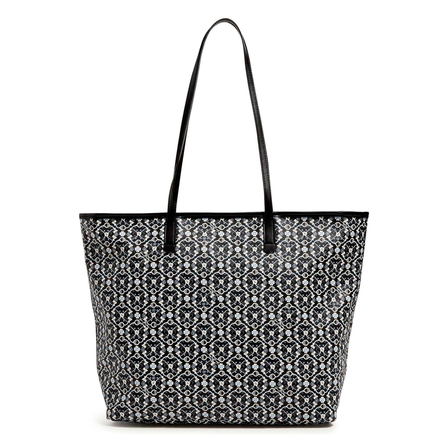 Large Every Day Tote Bag-Charcoal Vines-Image 1-Vera Bradley