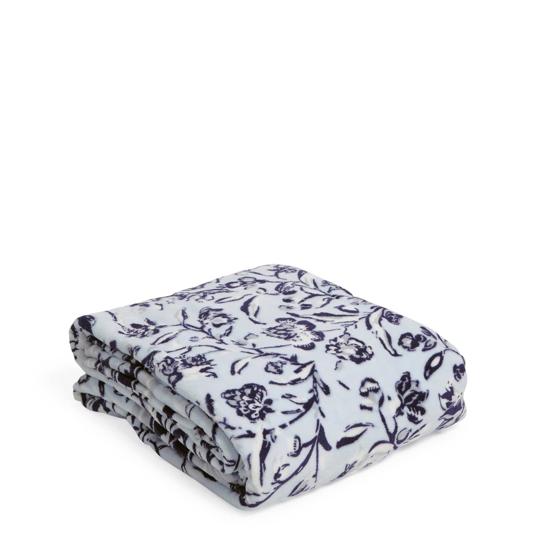 Plush Throw Blanket Full/Queen-Perennials Misty Surf-Image 1-Vera Bradley
