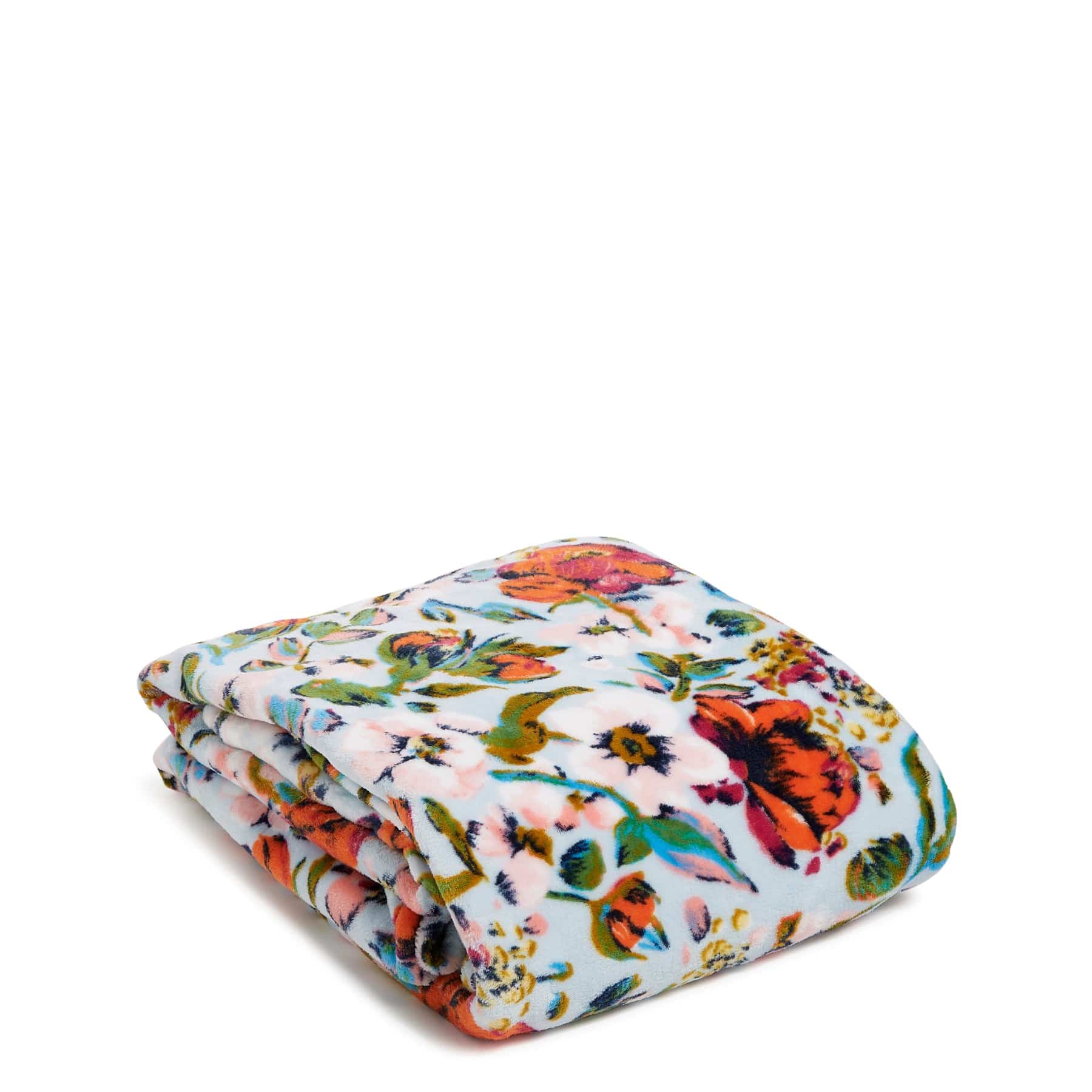 Plush Throw Blanket Full/Queen-Sea Air Floral-Image 1-Vera Bradley