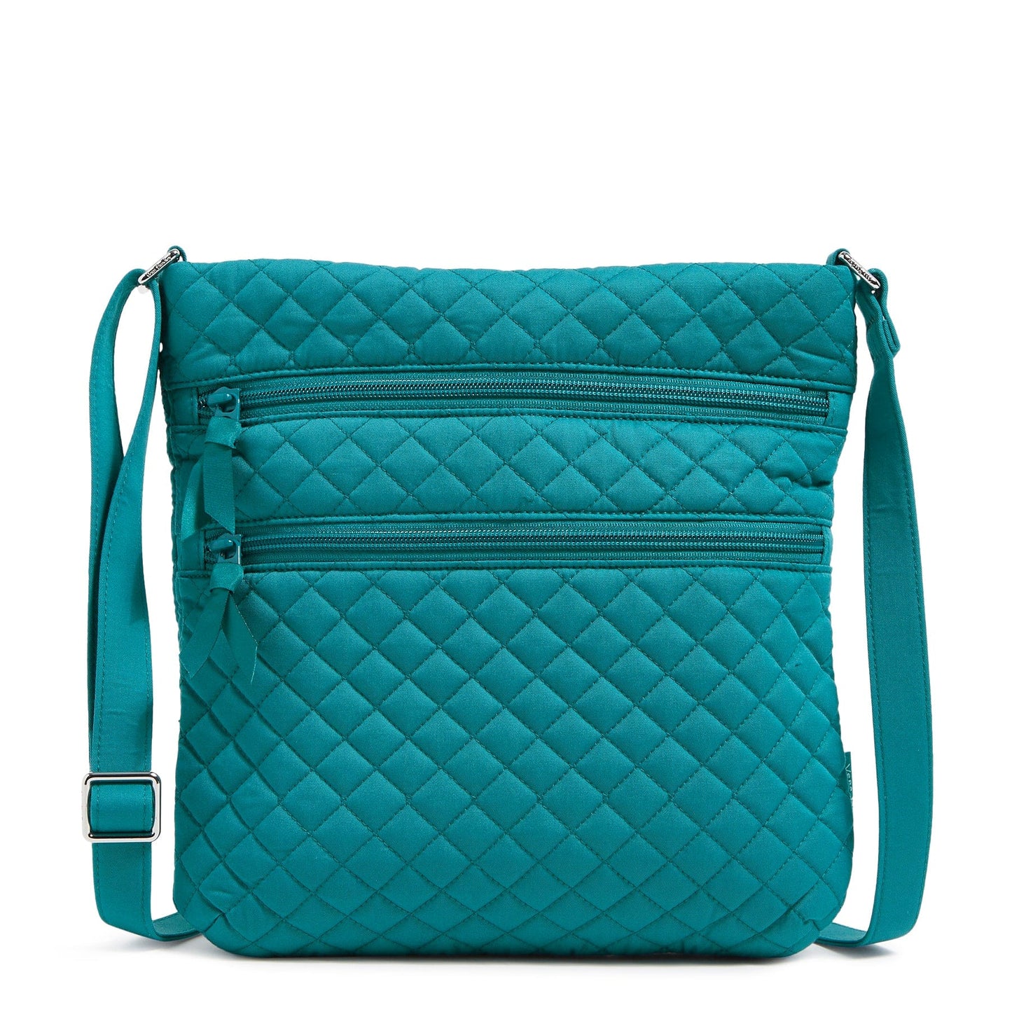 Triple Zip Hipster Crossbody Bag-Recycled Cotton Forever Green-Image 1-Vera Bradley