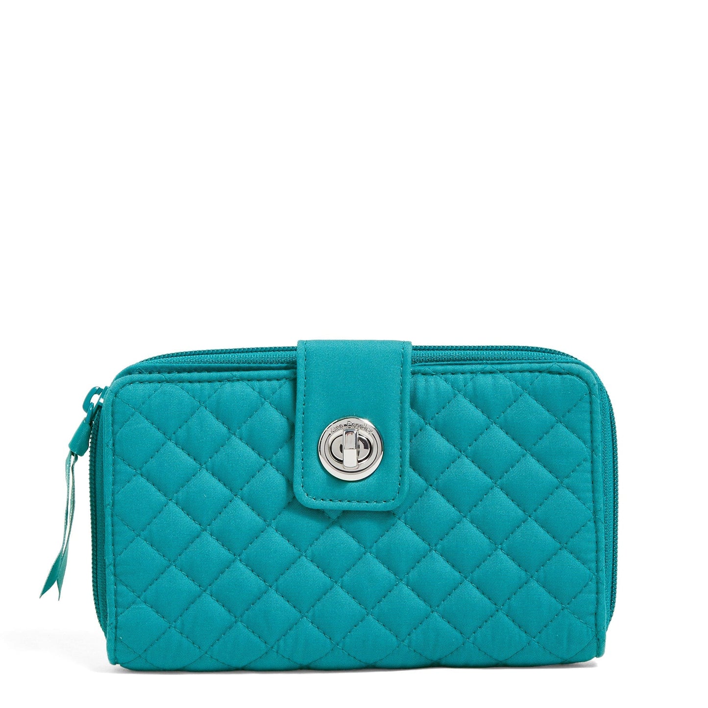 RFID Turnlock Wallet-Recycled Cotton Forever Green-Image 1-Vera Bradley