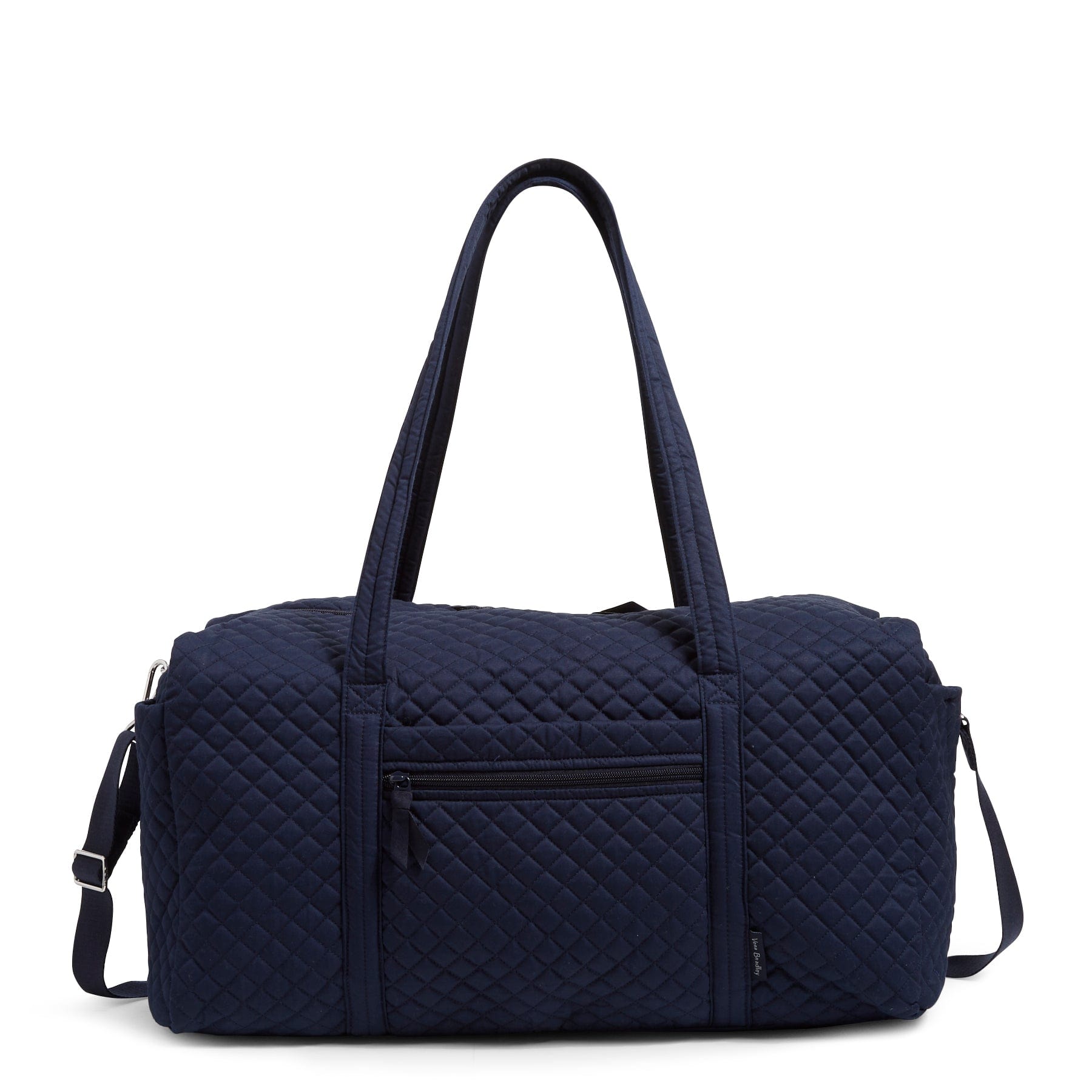 Large Travel Duffel Bag-Recycled Cotton Classic Navy-Image 1-Vera Bradley