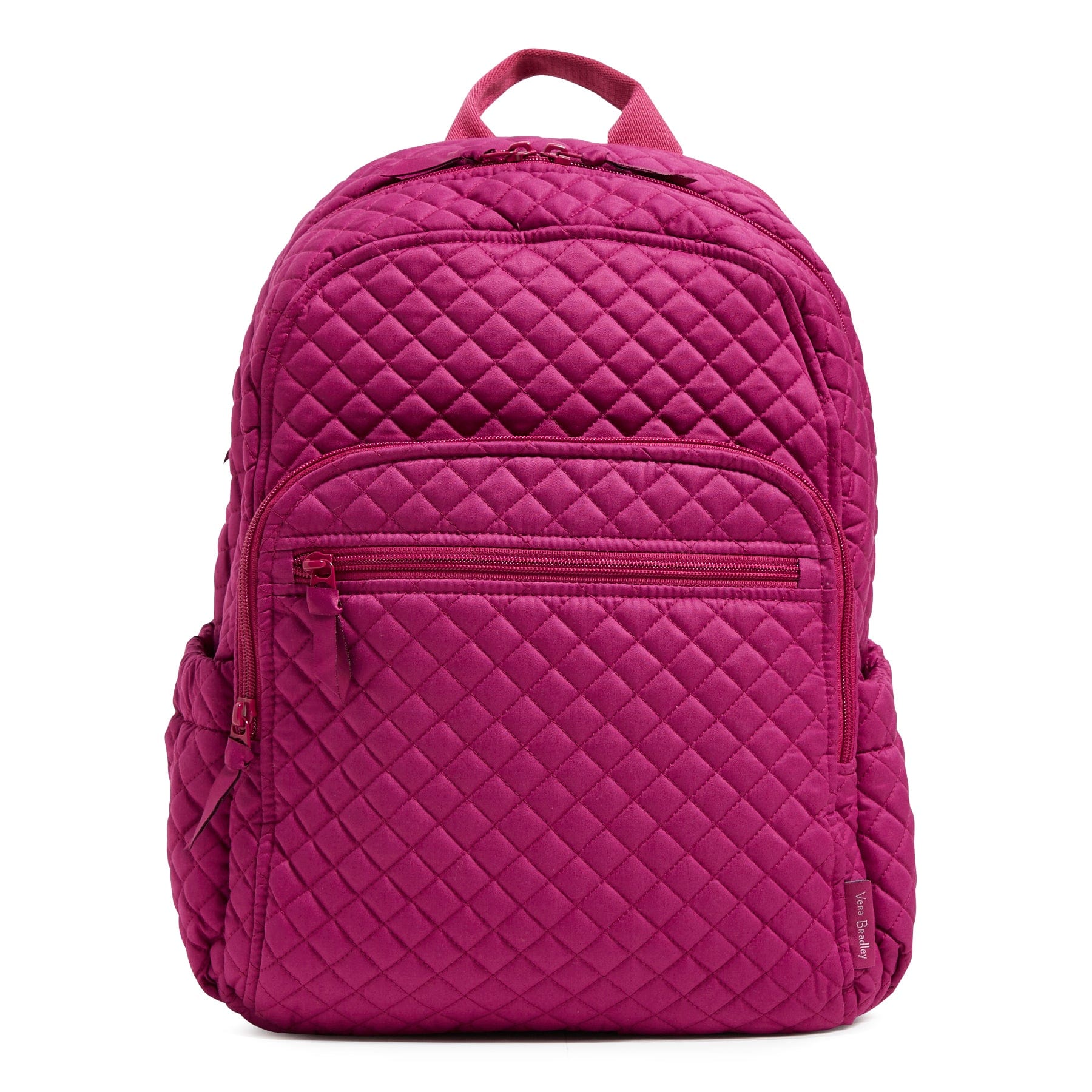 Campus Backpack-Recyled Cotton Dark Raspberry-Image 1-Vera Bradley