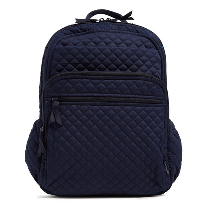 XL Campus Backpack-Recycled Cotton Classic Navy-Image 1-Vera Bradley