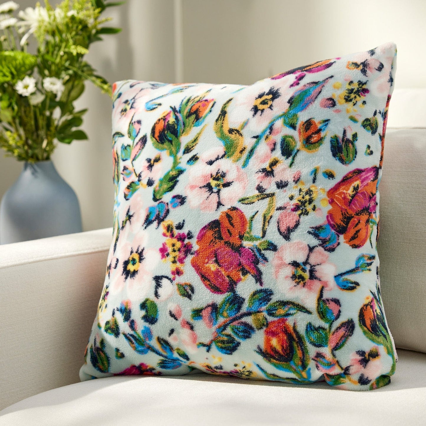 Decorative Throw Pillow-Sea Air Floral-Image 1-Vera Bradley