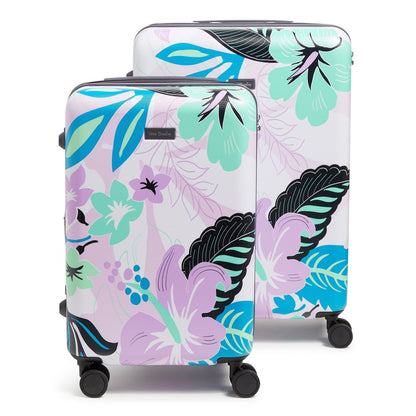 Small & Large Hardside Spinner Luggage Set-Island Floral Purple-Image 1-Vera Bradley