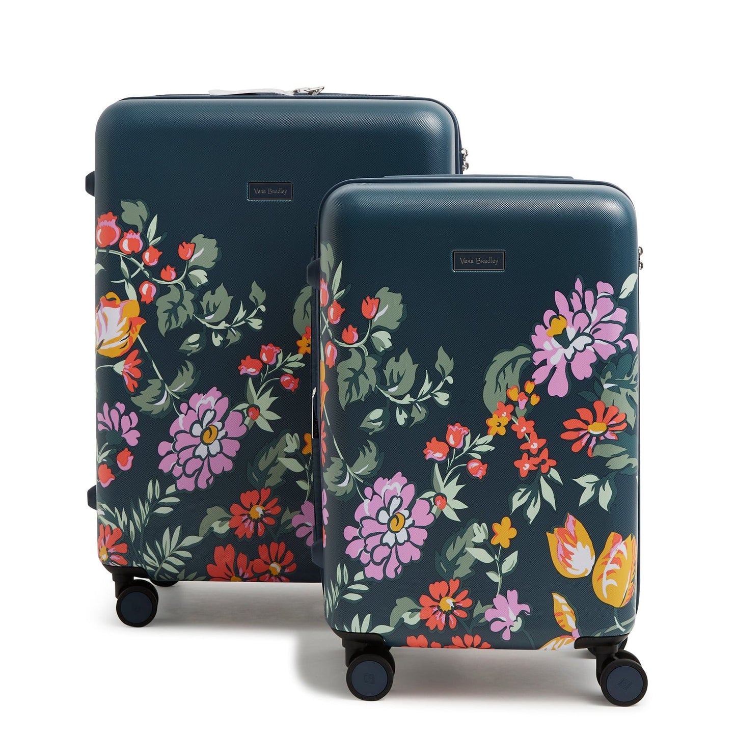 Small & Large Hardside Spinner Luggage Set-Fresh-Cut Floral Green-Image 1-Vera Bradley