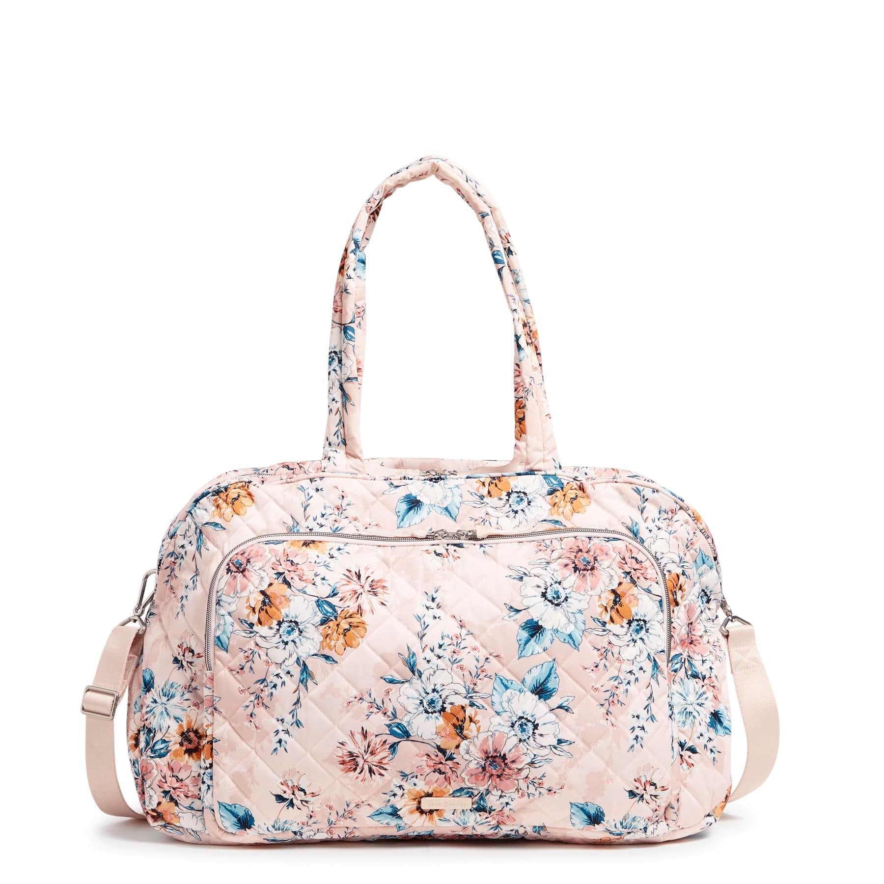 Grand Weekender Travel Bag-Peach Blossom Bouquet-Image 2-Vera Bradley