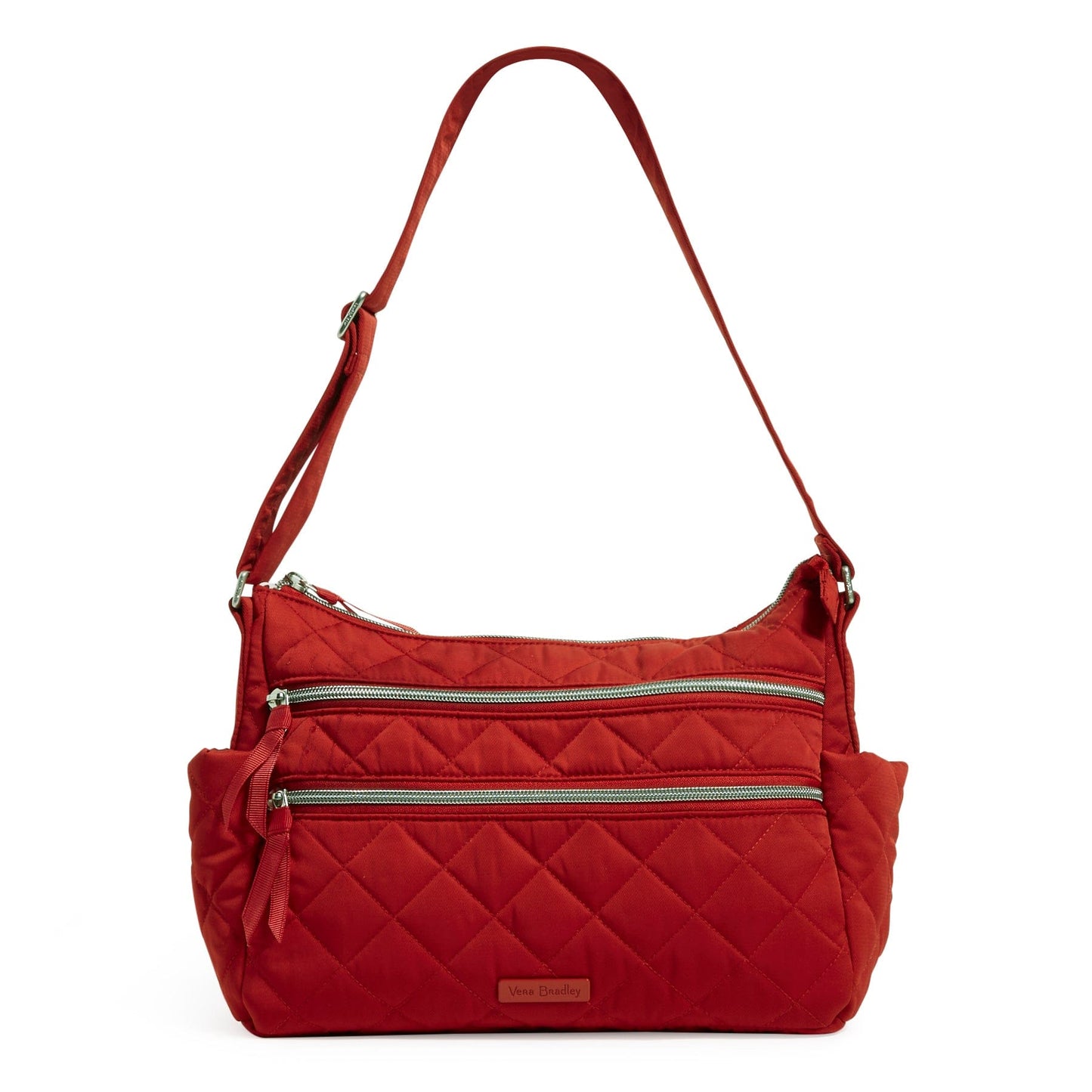 Triple Zip Shoulder Bag-Performance Twill Cardinal Red-Image 1-Vera Bradley