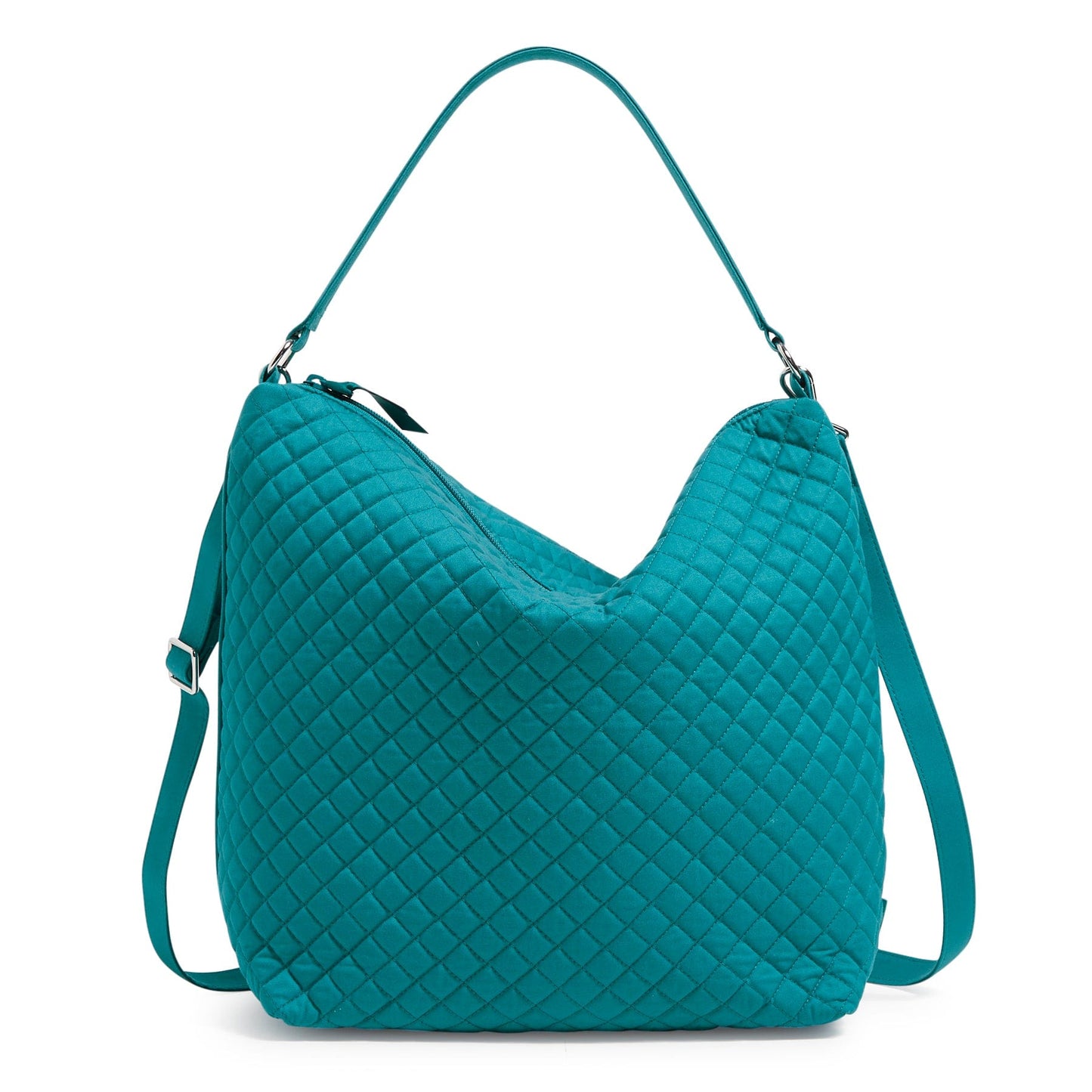 Oversized Hobo Shoulder Bag-Recycled Cotton Forever Green-Image 1-Vera Bradley