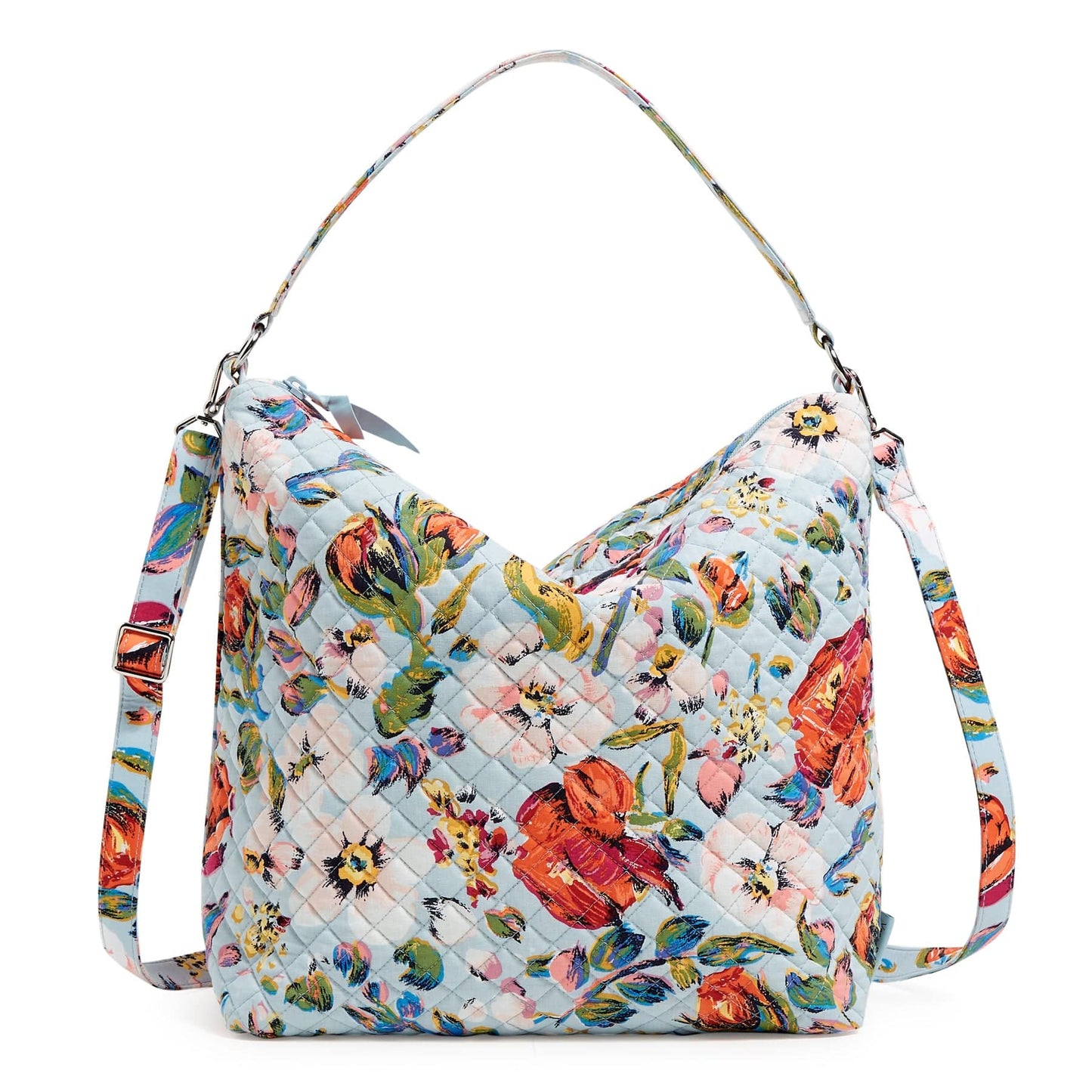 Oversized Hobo Shoulder Bag-Sea Air Floral-Image 1-Vera Bradley