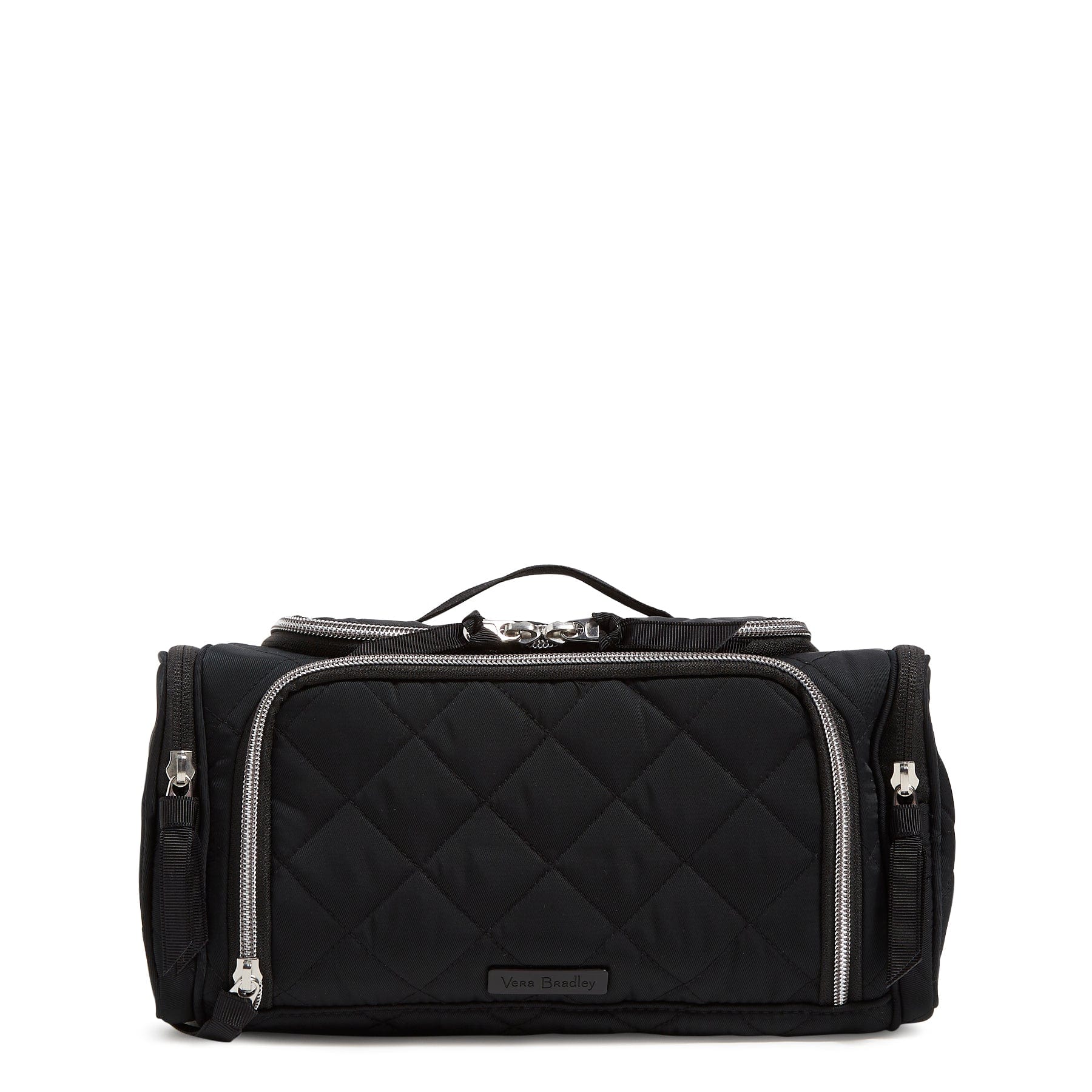 Large Travel Cosmetic Bag-Performance Twill Black-Image 1-Vera Bradley