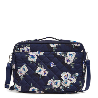 Laptop Crossbody Workstation-Blooms and Branches Navy-Image 1-Vera Bradley
