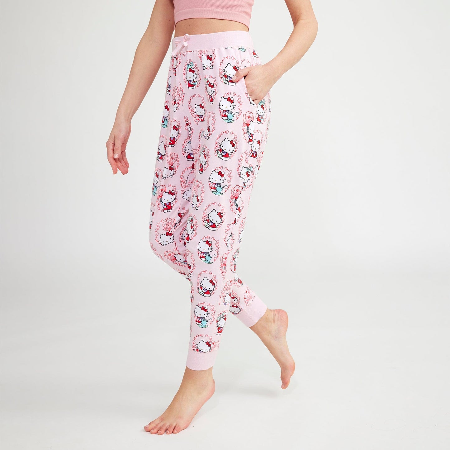 Hello Kitty® Jogger Pajama Pants-Image 1-Vera Bradley