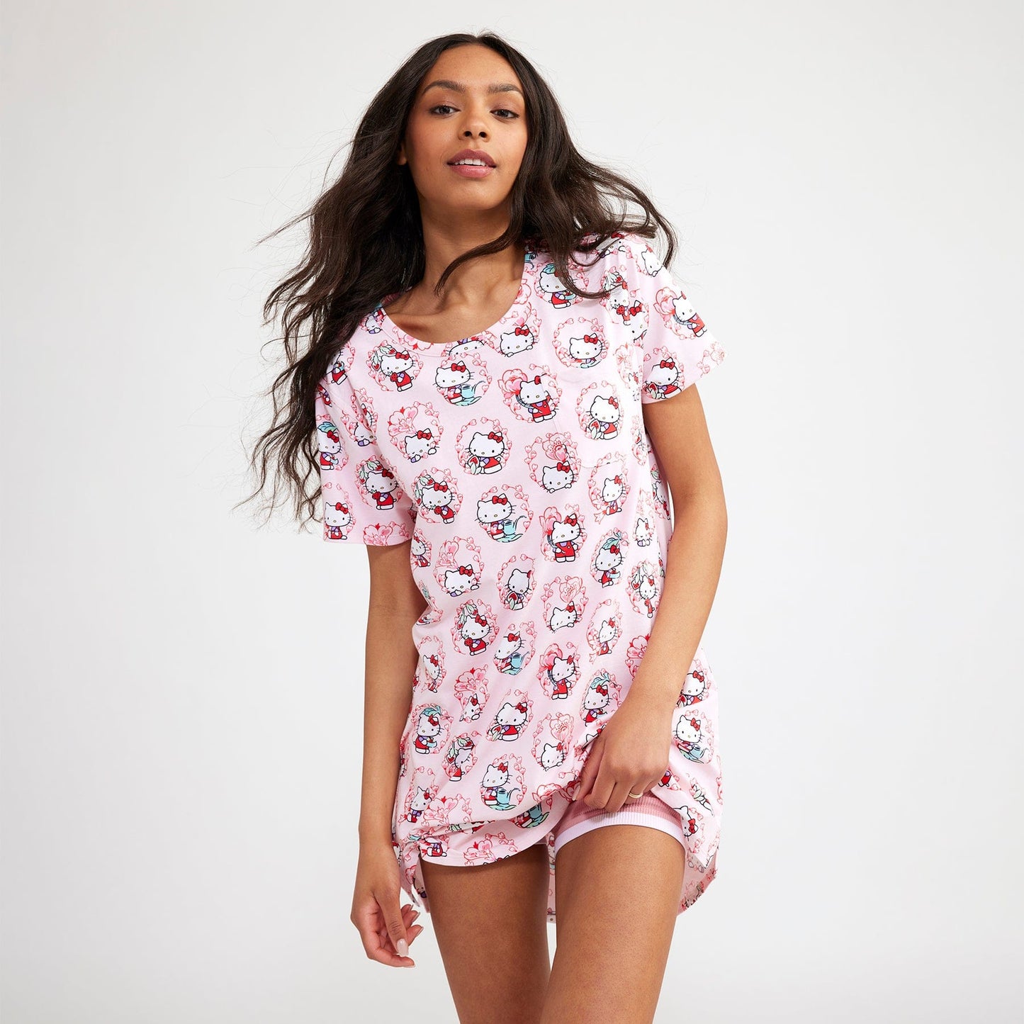 Hello Kitty® Short-Sleeved Night Dress-Image 2-Vera Bradley