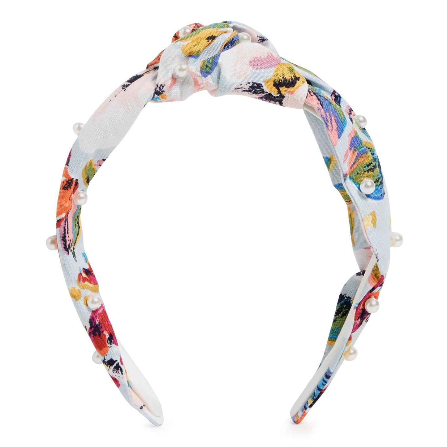 Knot Headband with Beads-Sea Air Floral-Image 1-Vera Bradley