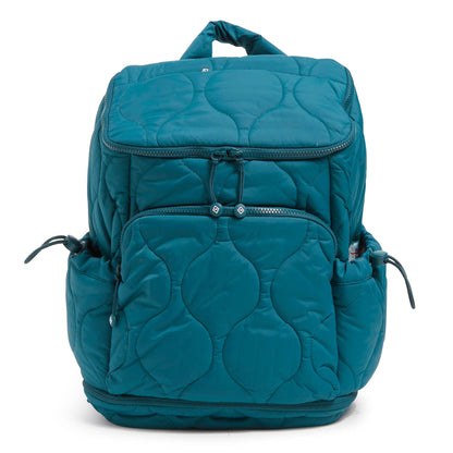 Featherweight Commuter Backpack-Peacock Feather-Image 2-Vera Bradley