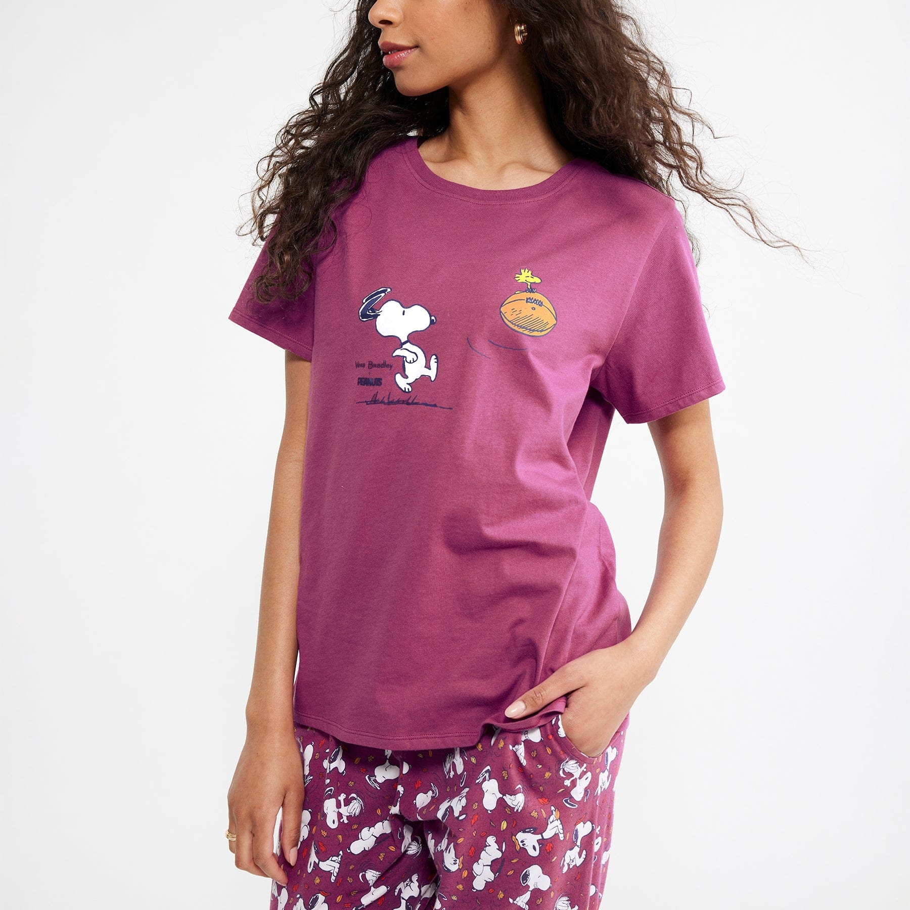 Peanuts® Short-Sleeved Graphic Tee-Fall for Snoopy-Image 1-Vera Bradley