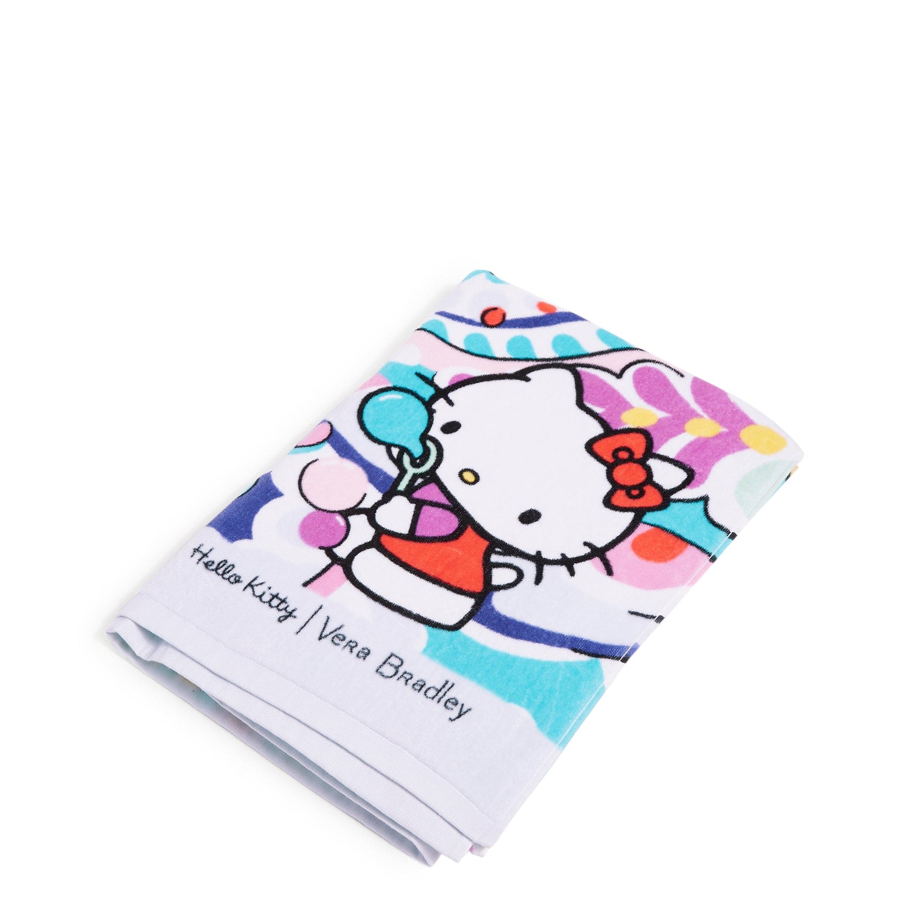 Hello Kitty Dorm Towel-Hello Kitty Paisley-Image 2-Vera Bradley