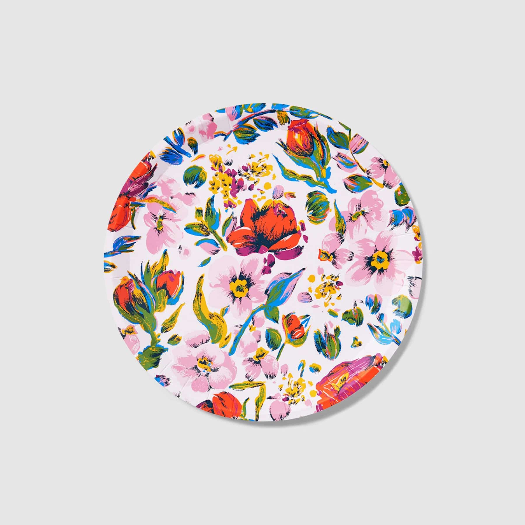 Large Paper Plates - Set of 10-Sea Air Floral-Image 1-Vera Bradley