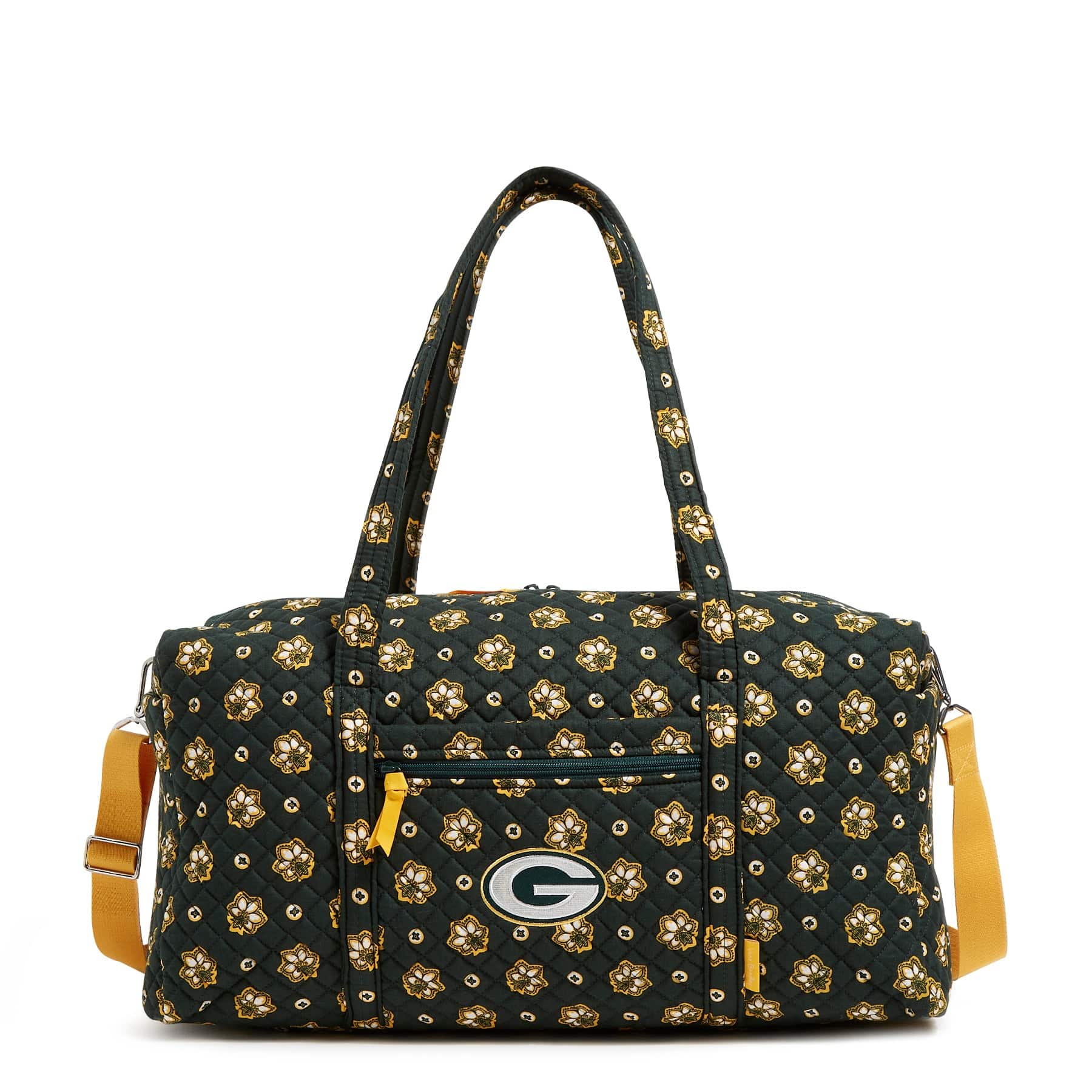 NFL Large Travel Duffel Bag-Green Bay Packers Bandana-Image 2-Vera Bradley