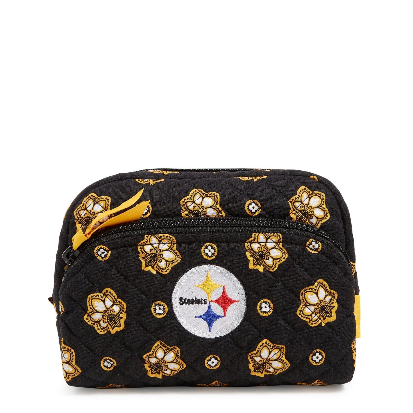 NFL Medium Cosmetic Bag-Pittsburgh Steelers Bandana-Image 1-Vera Bradley