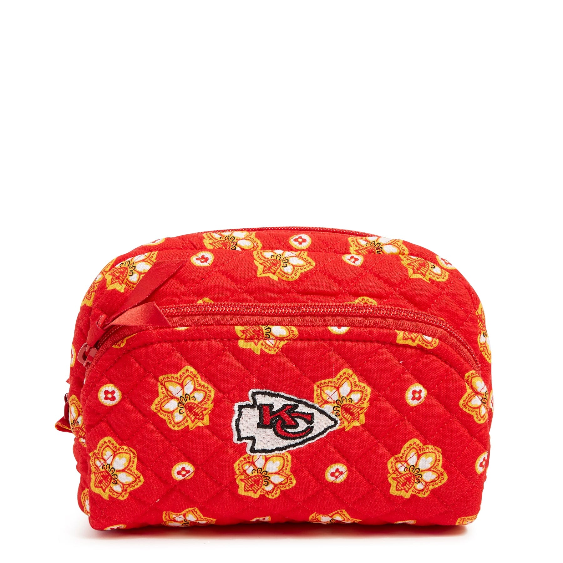 NFL Medium Cosmetic Bag-Kansas City Chiefs Bandana-Image 1-Vera Bradley
