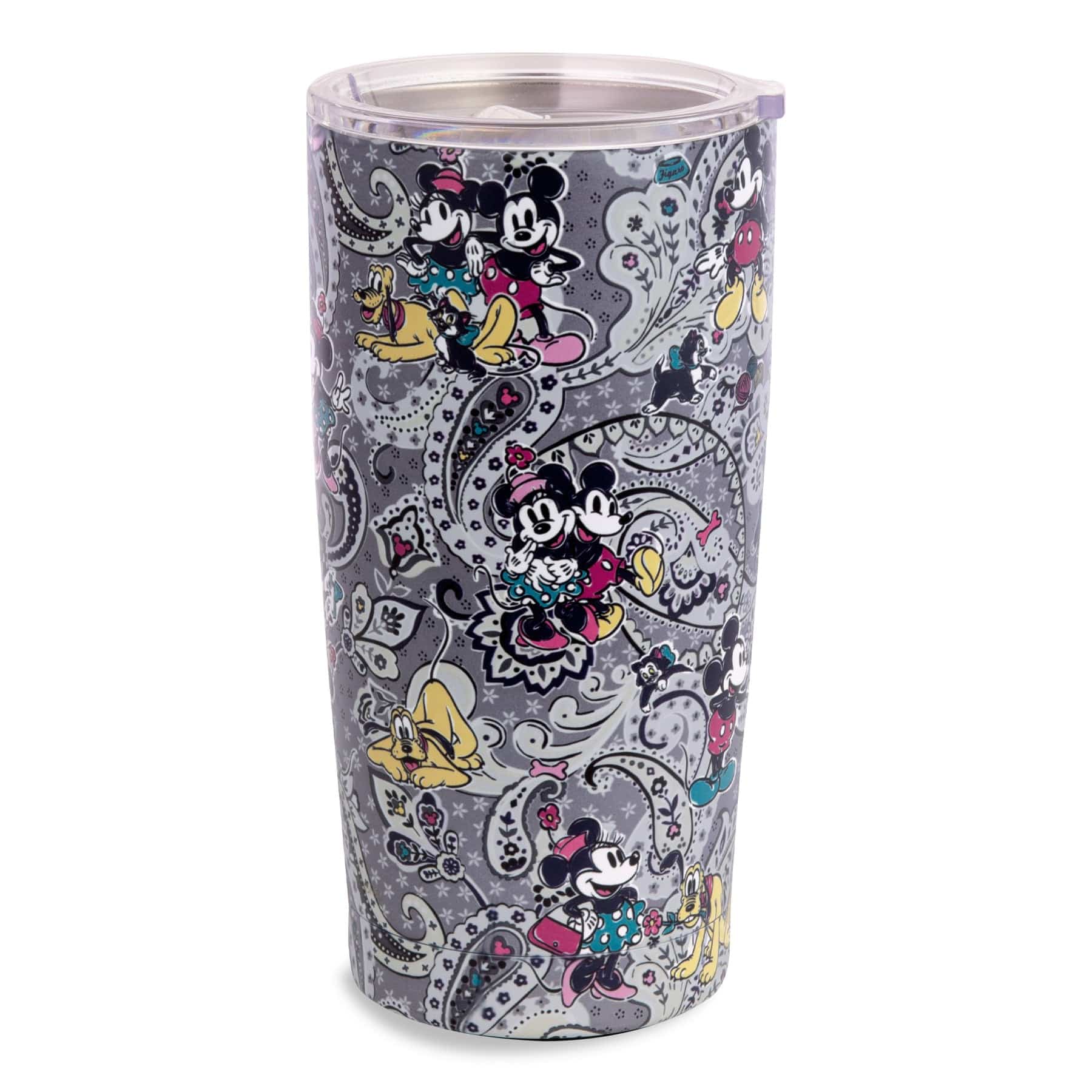 Disney Stainless Steel Tumbler-Mickey Mouse Piccadilly Paisley-Image 1-Vera Bradley