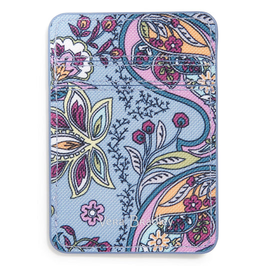 Adhesive Phone Wallet-Provence Paisley Stripes-Image 1-Vera Bradley