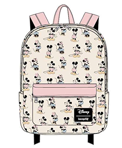 Loungefly Pastel Minnie Mickey Nylon Backpack Standard