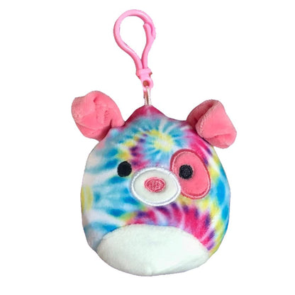 Squishmallow Official Kellytoy 3.5 Inch Clip On Bag Keychain Backpack Clips Squishy Soft Plush Toy Animal
