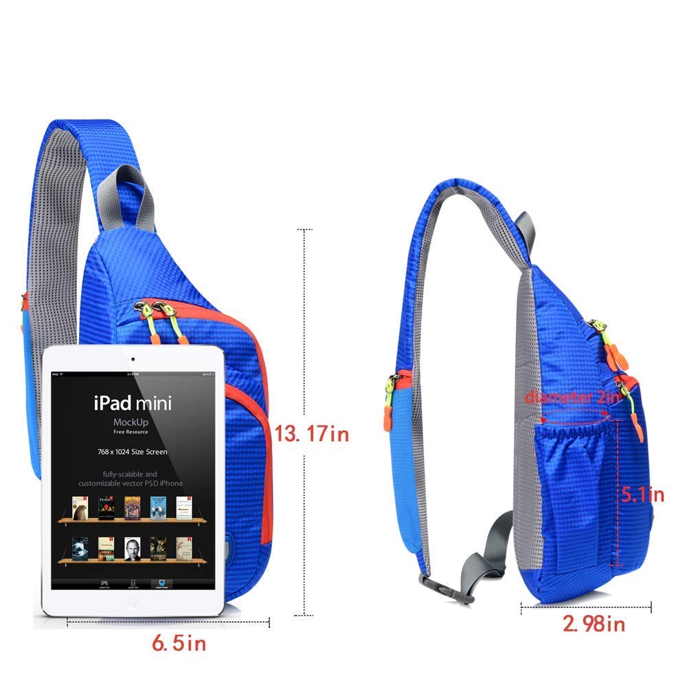 Lecxci Outdoor Chest Sling Bag Lightweight Waterproof Backpack for Unisex /Man/Women