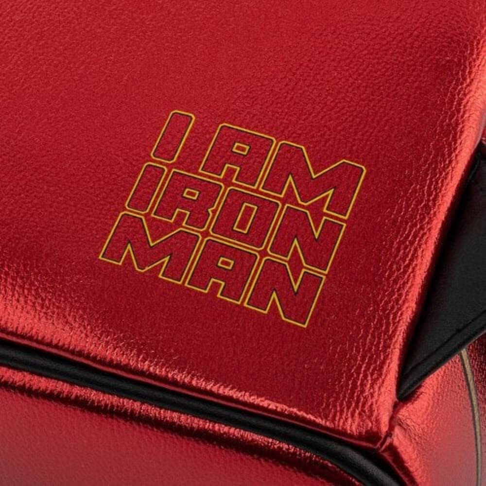 Loungefly x Marvel Iron Man Light Up Mini Backpack Metallic Leather