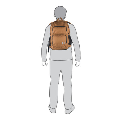 Carhartt 28l Dual-Compartment Backpack, Durable Pack with Laptop Sleeve and Duravax Abrasion Resistant Base