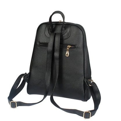 Nevenka Backpack Purse for Women Casual Shoulder Bag PU Leather Zipper Closure Adjustable Strap