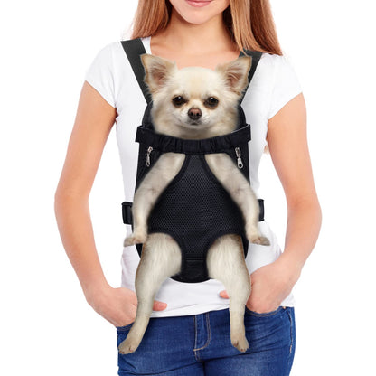 Nobleza Dog Carrier Backpacks, Hands-Free Adjustable Dog Front Carrier Legs Out Easy-Fit Pet Carrier Backpack for Traveling Hiking Camping for Small Dogs Cats Puppies
