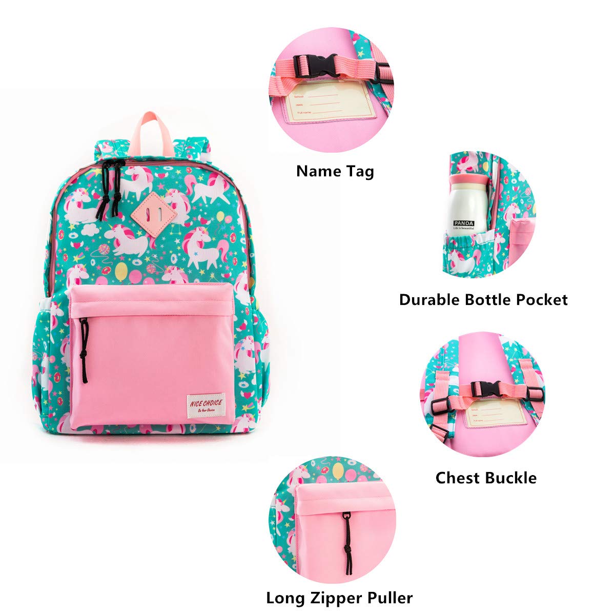 Preschool Backpack Little Kid Toddler Backpacks for Boys and Girls with Chest Strap