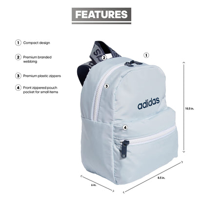 adidas Women's Linear Mini Backpack Small Travel Bag