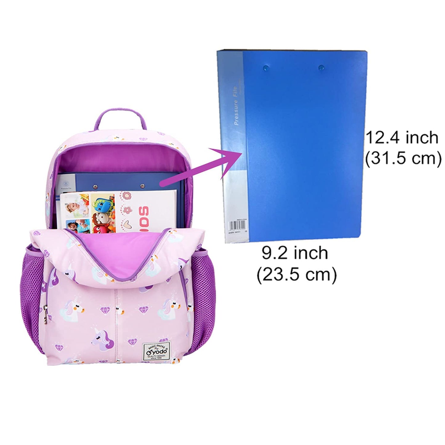 Yodo Little Kids School Bag Pre-K Toddler Backpack - Name Tag and Chest Strap
