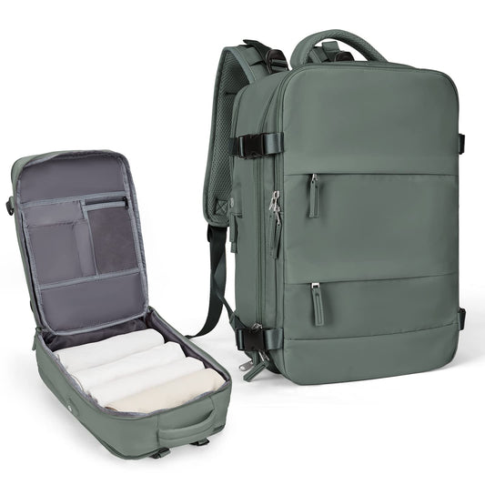 Large Travel Backpack For Women Men, Carry On Backpack,Hiking Backpack Waterproof Outdoor Rucksack Casual Daypack School Bag