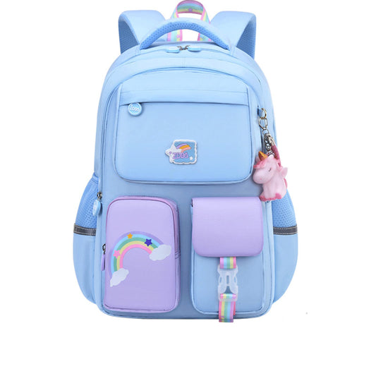 Pink/Purple/Blue Unicorn Backpack Cute Teens' Waterproof Starry Lightweight Laptop Travel Bag Birthday Gifts Backpacks