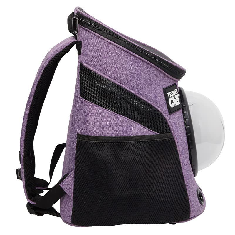 Your Cat Backpack: “The Fat Cat” Cat Backpack for Larger Cats - Premium Pet Carrier Bag for Travel and Hiking - Holds up to 25 lbs. of Cat - with Bubble Attachment, Side Pockets and Adjustable Straps