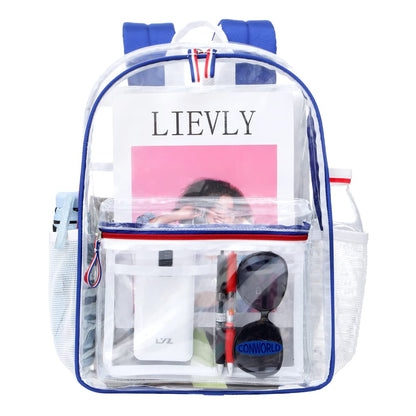 Conworld Heavy Duty Clear Backpack, Clear Bookbag Transparent Backpack for School