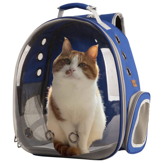 XZKING Cat Backpack Carrier Bubble Bag, Transparent Space Capsule Pet Carrier Dog Hiking Backpack, Small Dog Backpack Carrier for Cats Puppies Airline Approved Travel Carrier Outdoor Use