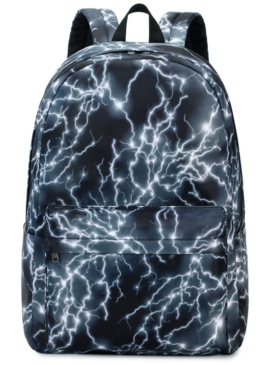 mezhsa Boy School Backpack Elementary Middle Lightning Bookbag Laptop Teenager Waterproof Lightweight 17 Inches