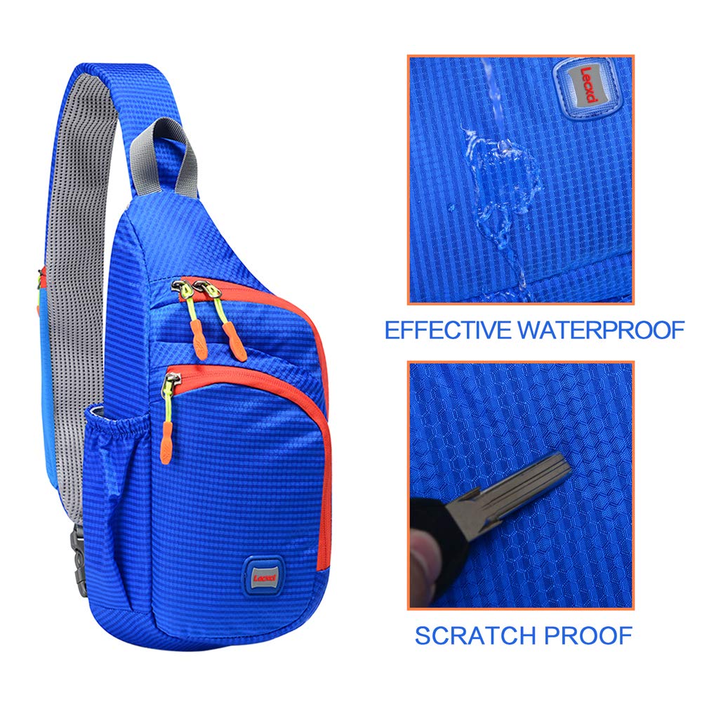 Lecxci Outdoor Chest Sling Bag Lightweight Waterproof Backpack for Unisex /Man/Women