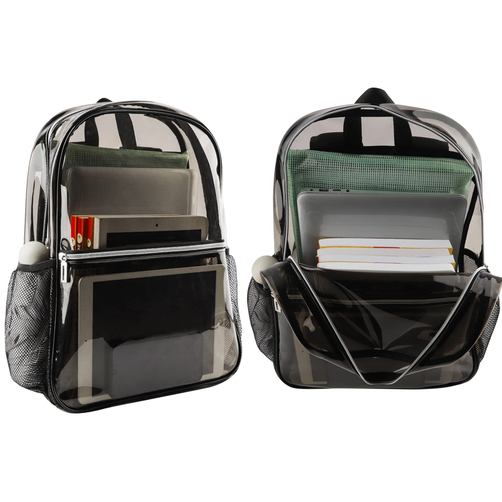 Neurora Clear Backpack Heavy Duty TPU Transparent Backpack for School,Sports,Work,Security Travel,College.