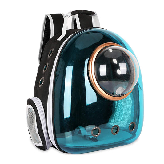 Sipobuy Pet Space Capsule Backpack, Small Medium Cat Puppy Dog Carrier, Transparent Breathable Heat Proof, Pet Carrier for Travel Hiking Walking Camping